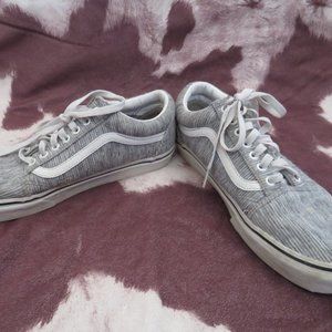 Grey lased Corduroy  Vans - Size Men 9 & woman 10.5